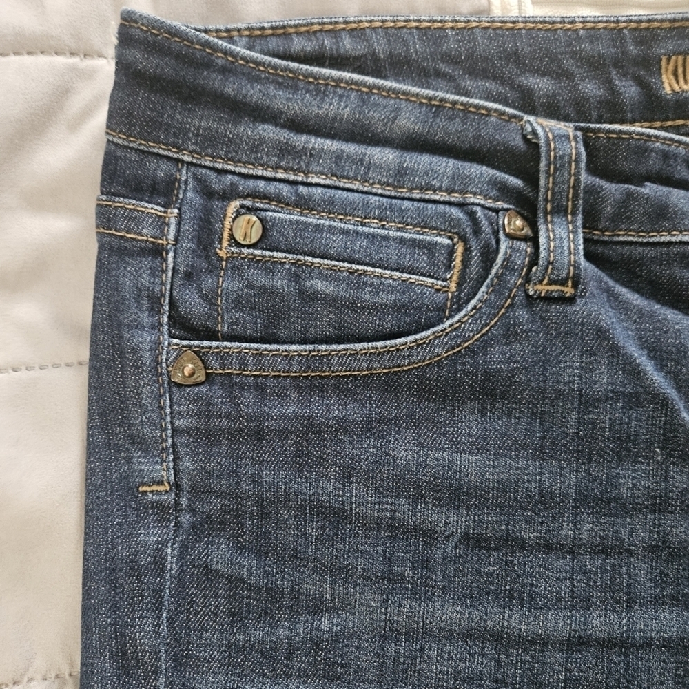 Kut From The Kloth Blue Denim Capri Jeans Size 6 - Picture 9 of 13